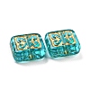 Plating Transparent Acrylic Beads LS-OACR-A024-02C-2