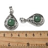 Natural Green Aventurine Pendants G-Q158-05P-22-3