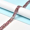 Natural Red Corundum/Ruby and Sapphire Beads Strands LS-G-I341-10A-2