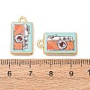 Printed Alloy Pendants AL-CBA7256-17A-G-2