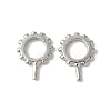 Brass Micro Pave Cubic Zirconia Peg Bails KK-D324-24P-1