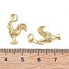 Brass With Cubic Zirconia Pendants KK-Q006-02G-3