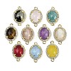 Natural Gemstone Faceted Oval Links G-B126-05G-1