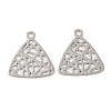 Brass Etched Metal Embellishments Charms KKC-D001-26P-1