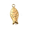 PVD Vacuum Plating 201 Stainless Steel Pendants STAS-C111-22G-1