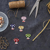 10Pcs 5 Colors Handmade Lampwork Beads GLAA-GO0001-03-5