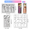 1Pc Angel Theme Bookmark Carbon Steel Cutting Dies Stencils DIY-GL0003-213-2