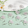 20Pcs Tibetan Style Zinc Alloy Toggle Clasps TIBE-LP0001-04-3
