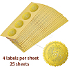 Plastic Self Adhesive Gold Foil Embossed Stickers DIY-WH0211-175-3