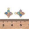 304 Stainless Steel with Rhinestone Pendants SA-CBA49D2-08G-02-3