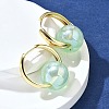Round Brass Hoop Earrings EJEW-Z086-01G-3