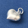 925 Sterling Silver Heart Charms with Jump Rings FIND-U013-05S-02-2