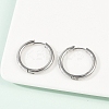 Tarnish Resistant 201 Stainless Steel Huggie Hoop Earrings Findings X-STAS-F149-33P-A-4