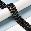 Natural Black Onyx(Dyed & Heated) Beads Strands G-P508-A03-01-2