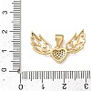 Brass Micro Pave Clear Cubic Zirconia Pendants KK-F930-23A-G-3