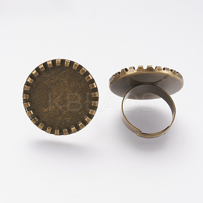 Brass Pad Ring Settings TIBE-G329-04AB-1