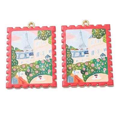 Printed Alloy Pendants AL-CBA7256-15G-01-1