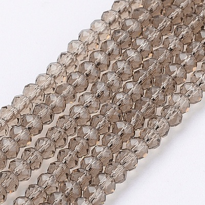 Transparent Glass Beads Strands X-GLAA-R135-2mm-15-1