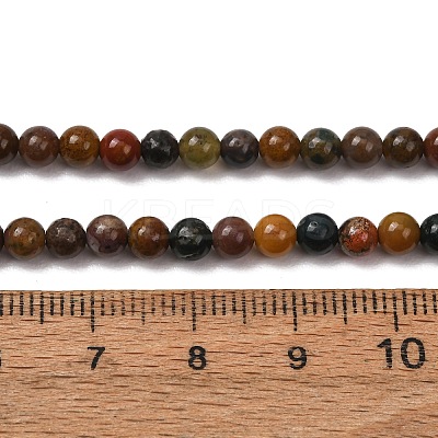 Natural Ocean Jasper Beads Strands X-G-F668-26-4mm-1