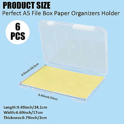 Transparent Plastic Packaging Boxes with Hinged Lid AJEW-WH20060-90B-1