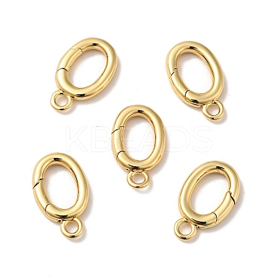 Brass Spring Gate Rings KK-J301-09G-1