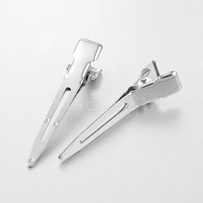 Platinum Plated Jewelry DIY Iron Alligator Hair Clip Findings X-E524Y-1