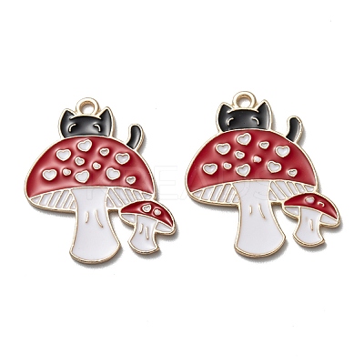 Autumn Theme Alloy Enamel Pendants FIND-I014-09LG-1