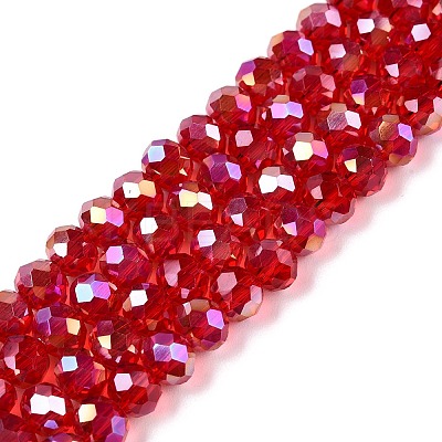 Electroplate Glass Beads Strands LS-EGLA-A044-T6mm-B01-1