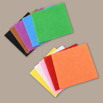 10Pcs 10 Colors Bon-woven Felt Fabric DIY-WH20048-053-1