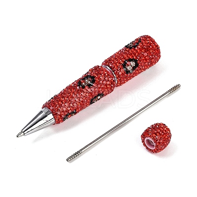 Iron Beadable Pen AJEW-R001-04J-1