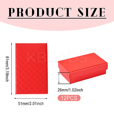 Rectangle Cardboard Paper Jewelry Box CON-TAC0015-01D-1
