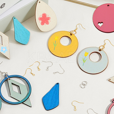 DIY Earring Jewelry Making Kit DIY-SP0004-31-1