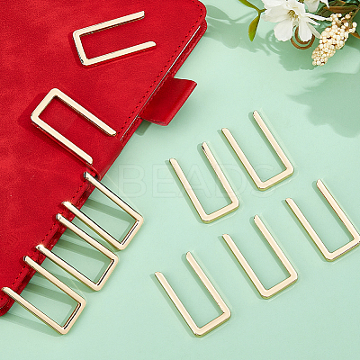 50Pcs Alloy Cover U Shaped Buckles FIND-FH0011-64G-1