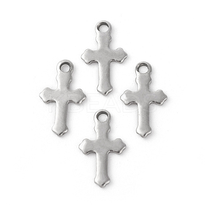 Tarnish Resistant 304 Stainless Steel Tiny Cross Charms LS-STAS-F192-080P-1