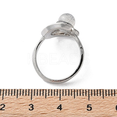 Natural Labradorite Finger Rings RJEW-E067-04P-1