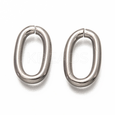 Non-Tarnish 304 Stainless Steel Open Jump Rings STAS-H133-08P-1