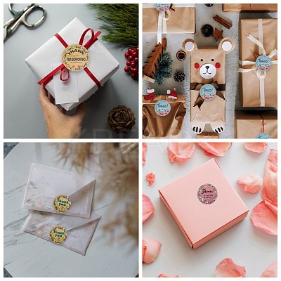 1 Inch Thank You Theme Self-Adhesive Paper Stickers DIY-K027-B07-1