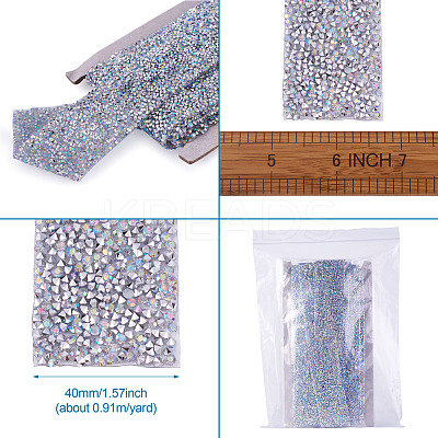 Glitter Resin Hotfix Rhinestone(Hot Melt Adhesive On The Back) OCOR-TA0002-02-40mm-1