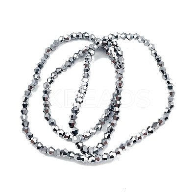 Transparent Electroplate Glass Beads Strands EGLA-A039-T2mm-UA05-1