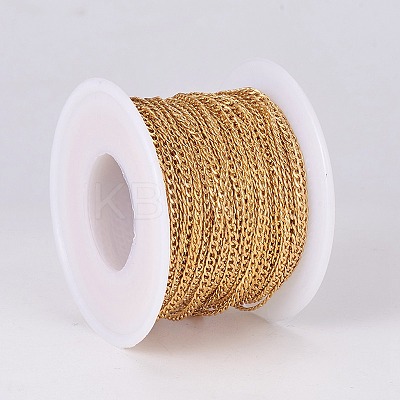 304 Stainless Steel Curb Chains CHS-E018-05G-1
