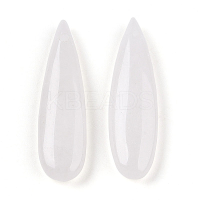Natural White Jade Pendants G-N348-02D-1