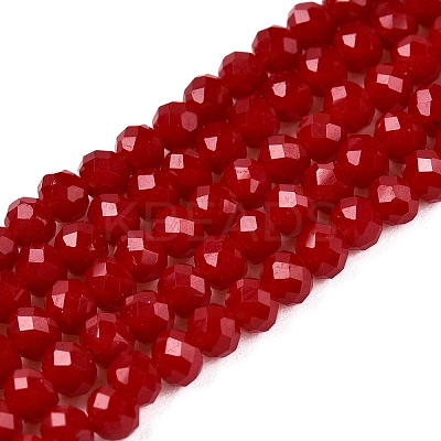 Opaque Solid Color Imitation Jade Glass Beads Strands LS-EGLA-A044-P3mm-D02-1
