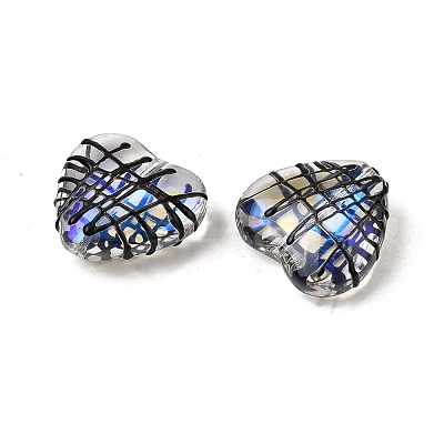Transparent Glass Enamel Beads GLAA-S388-01C-1