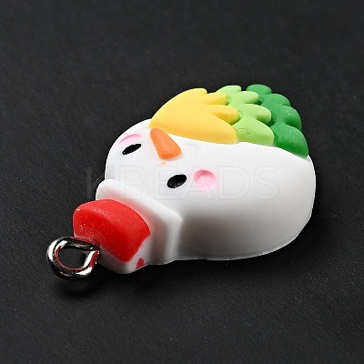 Christmas Opaque Resin Pendants LS-RESI-G043-B02-1