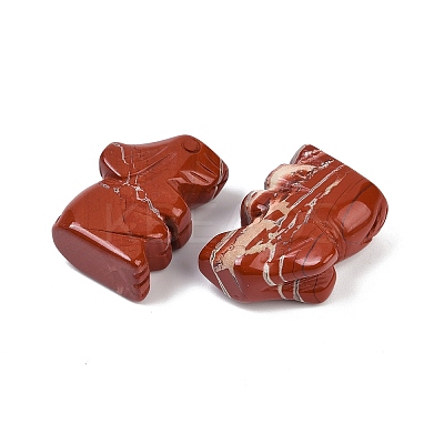 Natural Red Jasper Rabbit Display Decorations G-R007-02C-1