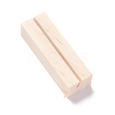 Rectangle Unfinished Pinewood Place Card Holder ODIS-C005-01-1