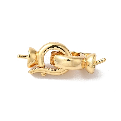 Brass Fold Over Clasps LS-KK-H483-16G-1