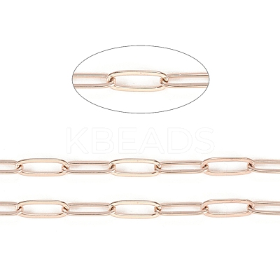 Ion Plating(IP) 304 Stainless Steel Paperclip Chains STAS-K209-07RG-1