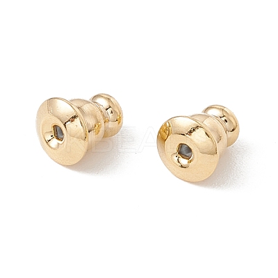 Rack Plating Brass Ear Nuts KK-G433-03LG-1