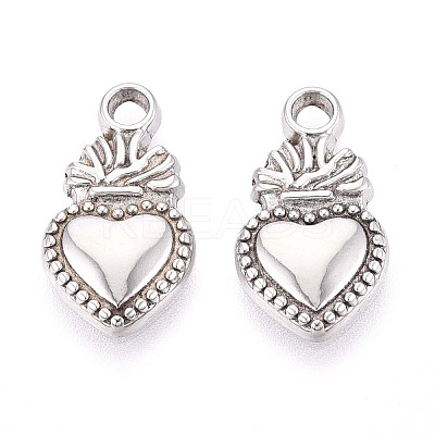 304 Stainless Steel Pendants STAS-T065-26A-P-1